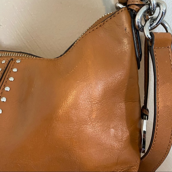 Michael Kors Leather Crossbody Satchel - Picture 4 of 14